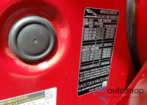 2024 Jaguar F-Pace R-Dynamic S z USA, uszkodzony, nr VIN SADCT2EX1RA721168